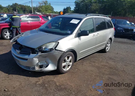 2004 Toyota Sienna Ce/Le из США, поврежденный, VIN 5TDZA23C24S151978
